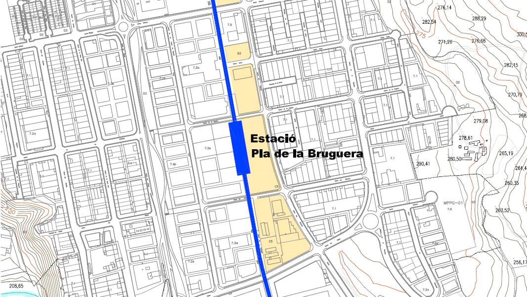 [Annex cartogràfic] Una alternativa de traçat dels FGC de Sabadell a Castellar del Vallès