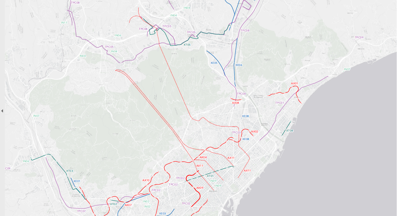 Tres túnels: Montcada, Horta i Vallvidrera