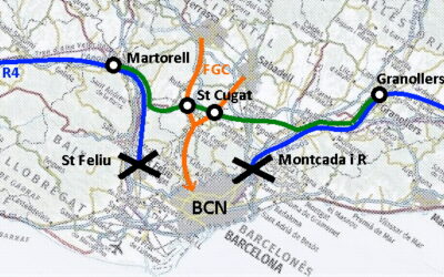 Davant les properes afectacions per les obres a Rodalies, PTP i femVallès insten a la Generalitat i al Ministeri a acordar la construcció dels intercanviadors de St. Cugat