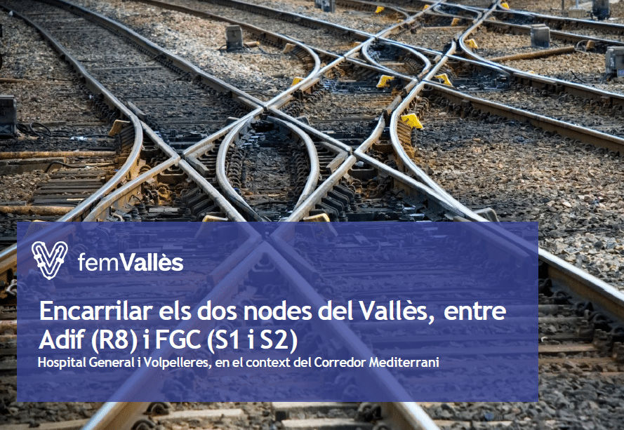 Encarrilar els dos nodes del Vallès, entre Adif (R8) i FGC (S1 i S2):